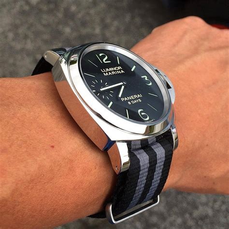 how to change panerai strap|panerai nato strap.